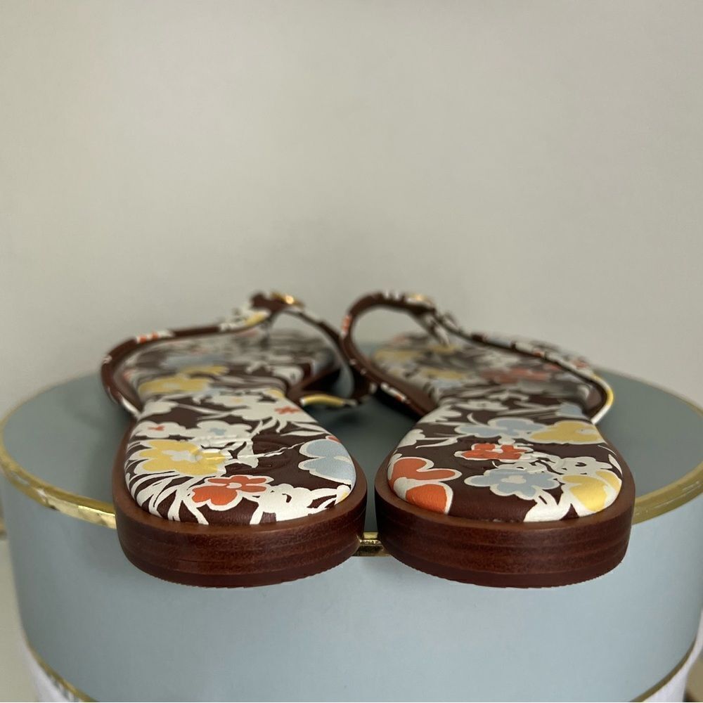Tory Burch Women's Benton Thong Flats Sandals floral print - Picture 5 of 7